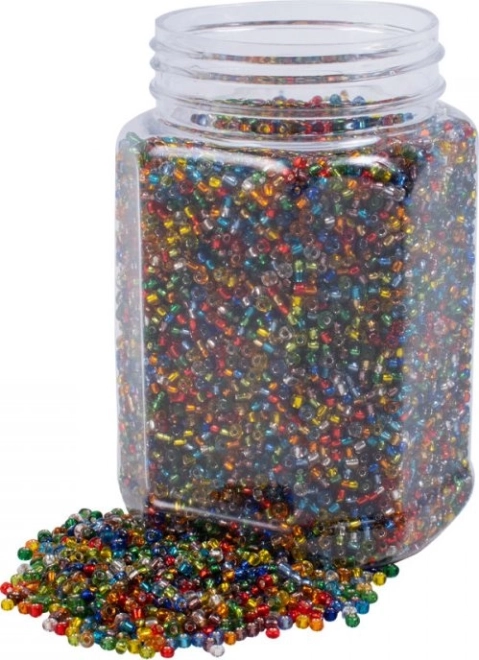 Perles de rocaille transparentes 500 g PLAYBOX