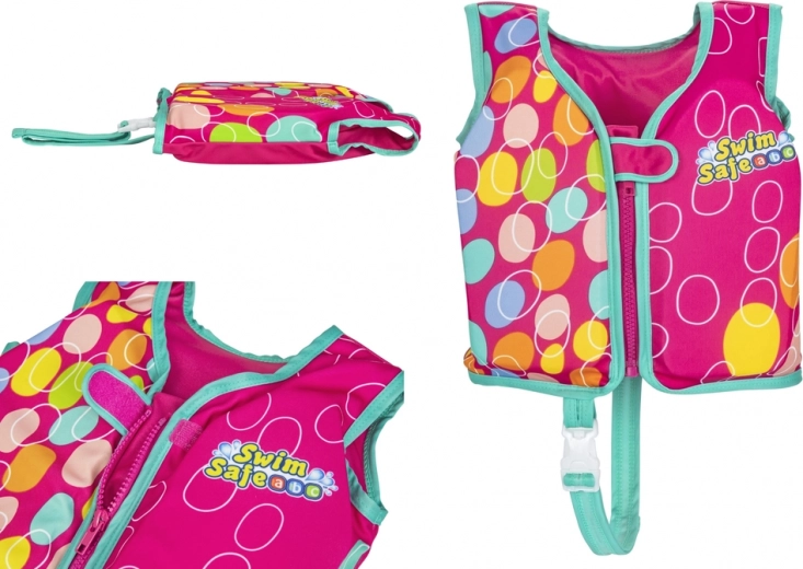 Gilet de natation pour enfants rose 56 cm Swim Safe