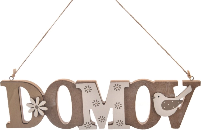 Pancarte en bois Maison marron