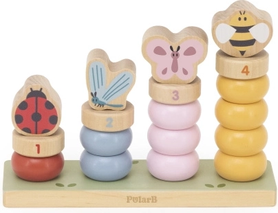 Viga puzzle en bois de printemps pour apprendre à compter