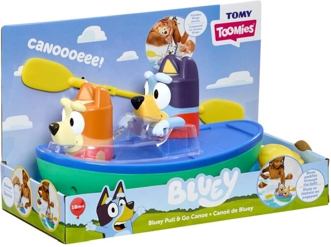 TOMY Toomies Bluey kayak avec pagaies pour le bain