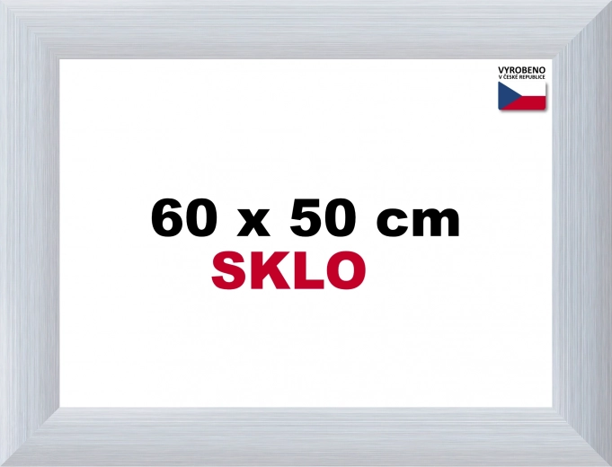 Cadre en aluminium pour puzzle 60 × 50 cm – argent Alaska