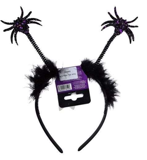 Serre-tête Halloween avec araignées sur ressorts