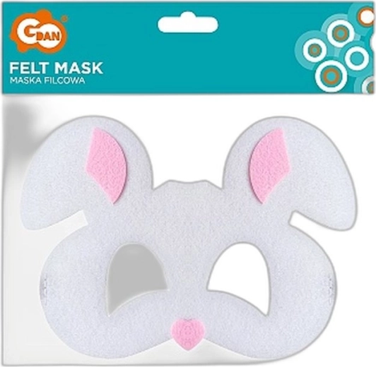 Masque en feutre de lièvre pour enfants - 1 pièce