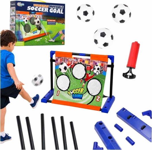 But de football d’entraînement pour enfants avec cible mobile à points