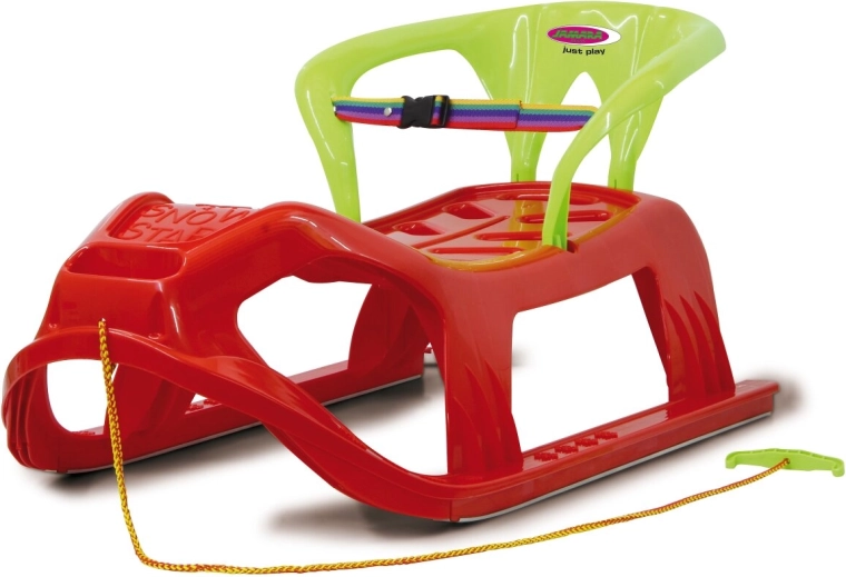 Luge enfant en plastique Snow Play Snow Star 90 cm rouge avec dossier