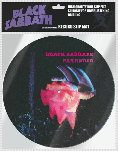 Tapis pour tourne-disque avec motif Black Sabbath