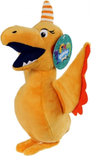 Dinosaure en peluche Dinoo Pterynka jaune