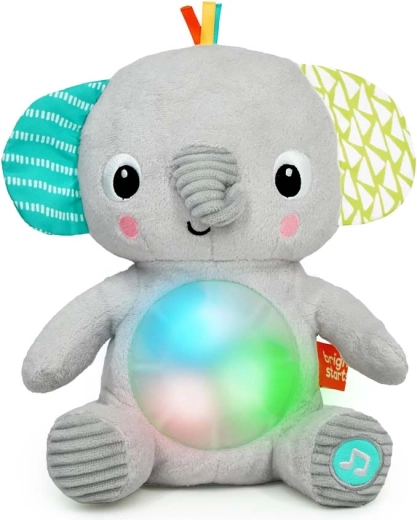 Bright Starts éléphant musical lumineux en peluche Hug‑a‑Bye Baby