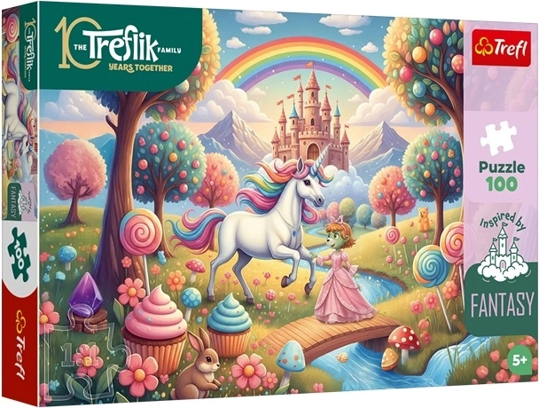 Puzzle Inspired By Fantasy – licorne dans une douce fantaisie 100 pièces