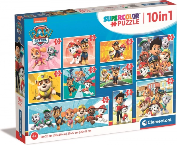 Puzzle La Pat’ Patrouille 10-en-1 de Clementoni