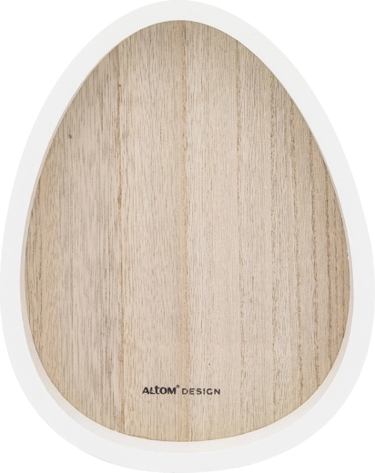 Coupe décorative en bois en forme d’œuf