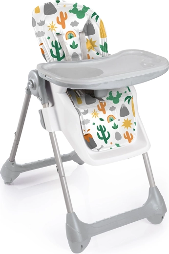 Chaise haute pour enfant deluxe gris-blanc