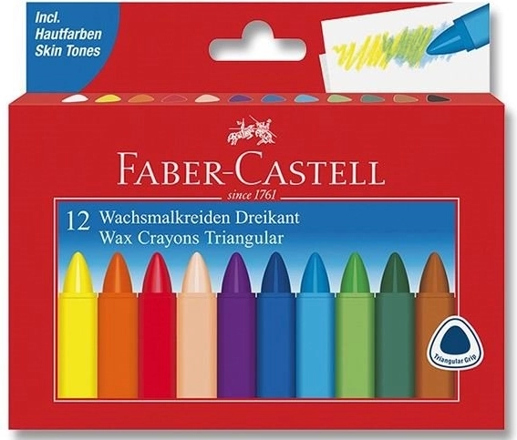Crayons de cire triangulaires 12 pcs FABER-CASTELL