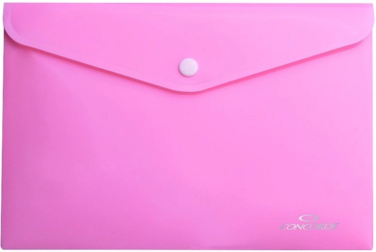 Chemise à pression A4 pastel rose CONCORDE