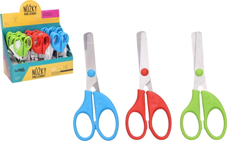 Ciseaux colorés pour gauchers 13 cm