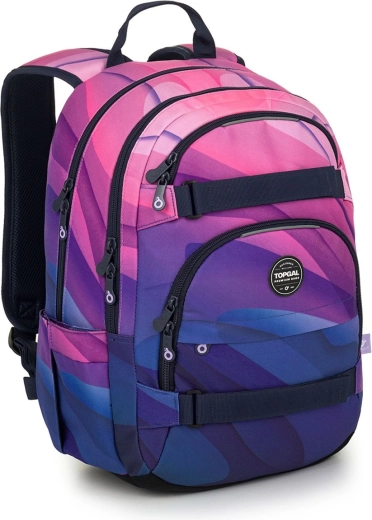 Sac à dos étudiant rose-violet Topgal Viki