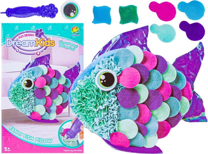 Kit créatif pour fabriquer un coussin poisson (DIY) - 1 pièce