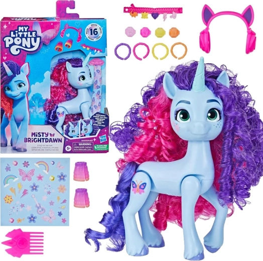 Hasbro My Little Pony figurine articulée Misty Brightdawn avec accessoires de coiffure