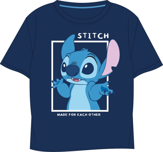 T-shirt femme Disney Stitch bleu (tailles S–XL) - 1 pièce