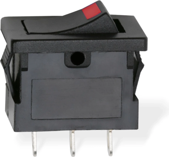 Interrupteur à bascule avec LED rouge