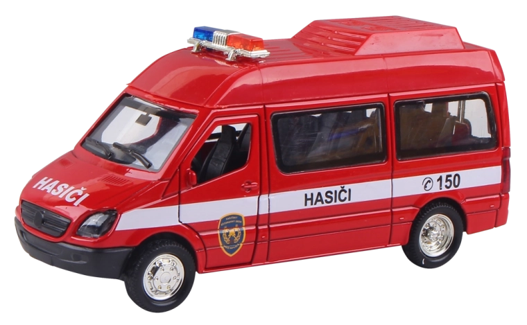 Voiture de pompiers à propulsion 1:36
