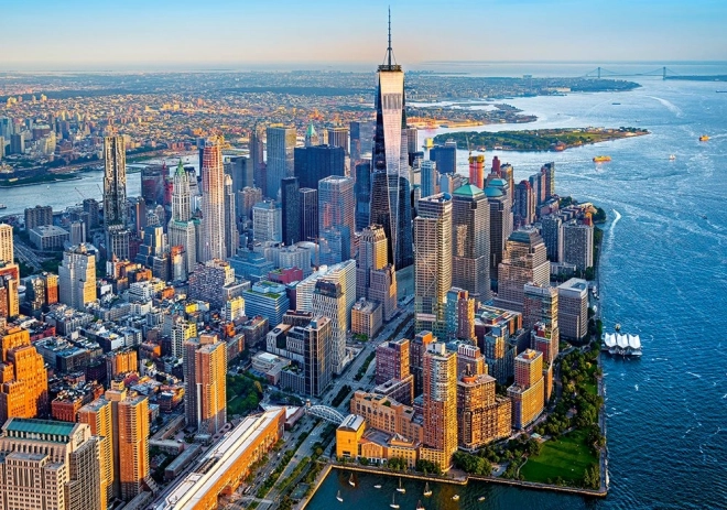puzzle 500 pièces Coucher de soleil sur Manhattan