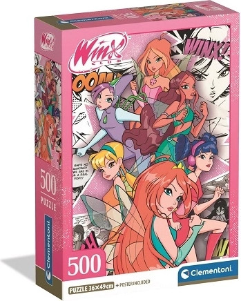 Puzzle Clementoni Winx Club 500 pièces compact