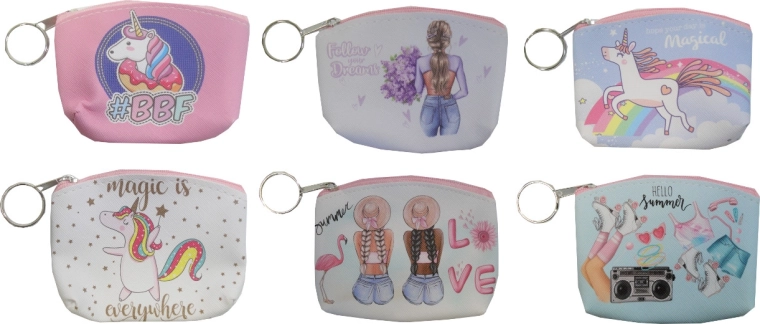 Porte-monnaie fille avec inscriptions positives