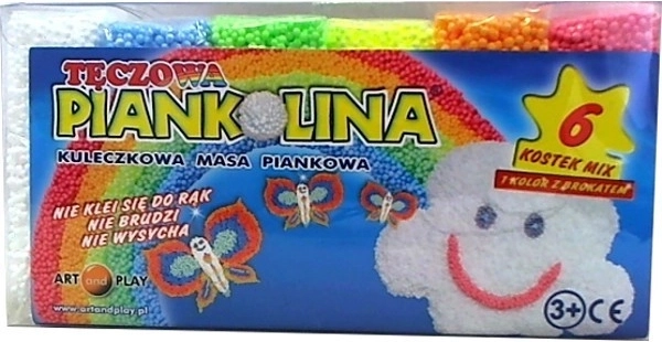 Art And Play pâte mousse – 6 couleurs arc-en-ciel