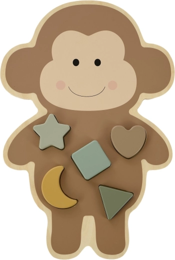 Puzzle d’encastrement en bois Jabadabado – singe