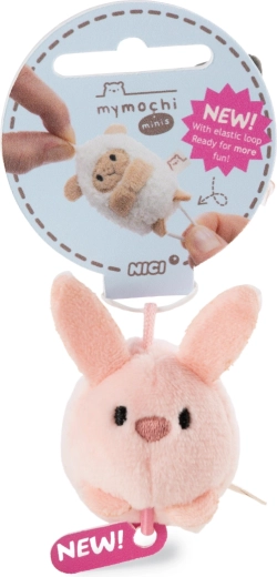 Porte-clés en peluche NICI MyMochi lapin Pibu 5 cm avec boucle élastique