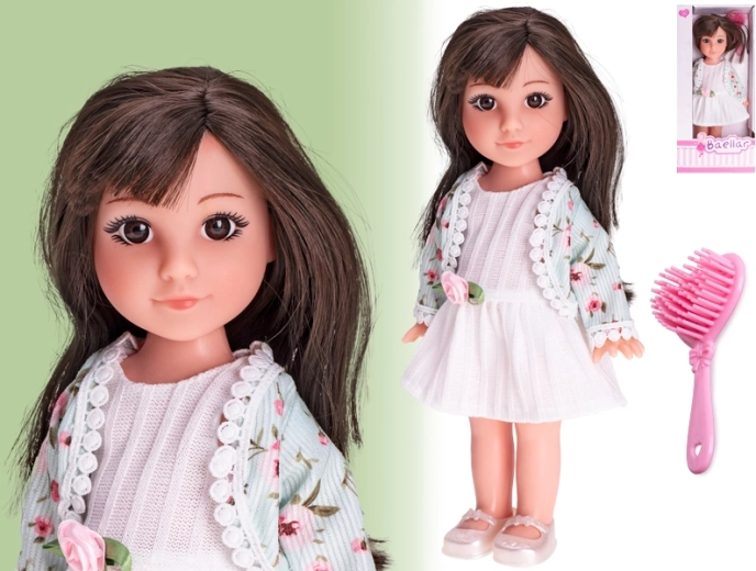 Poupée mannequin 30 cm avec corps en plastique rigide et peigne