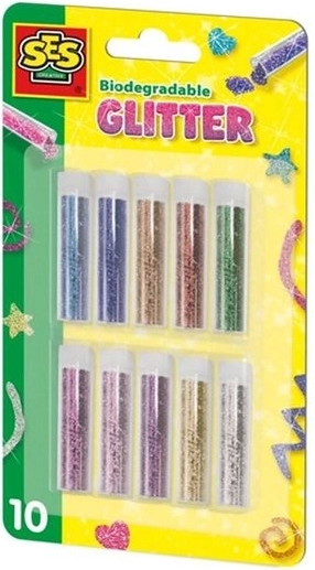 Paillettes biodégradables SES – set de 10 couleurs