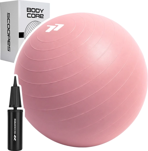Ballon de gymnastique BodyCore 65 cm rose - 1 pièce