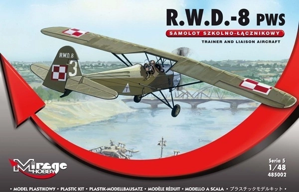 Maquette en plastique de l’avion RWD-8 PWS