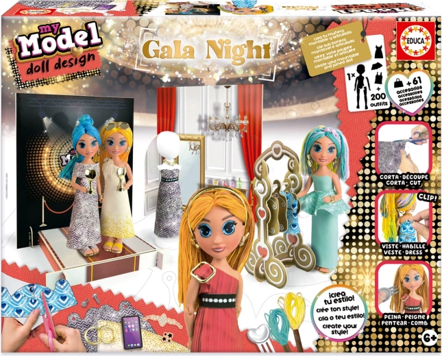 Educa coffret créatif My Model Doll Design : soirée de gala