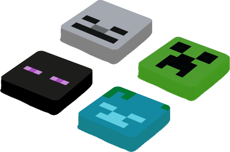 Pixie Crew Minecraft ensemble de multipixeles de rechange Enderman