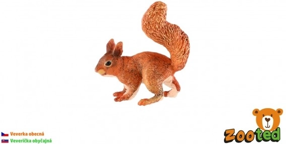 Figurine écureuil en plastique 9 cm