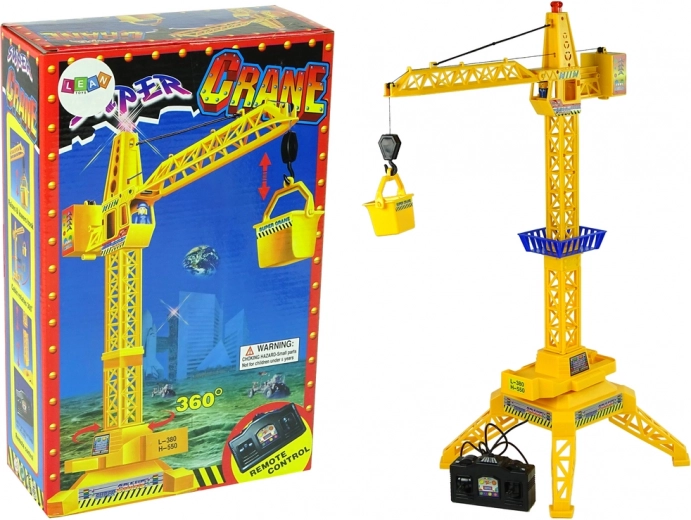 Grue télécommandée Télécommande à piles Bras mobile 60 cm