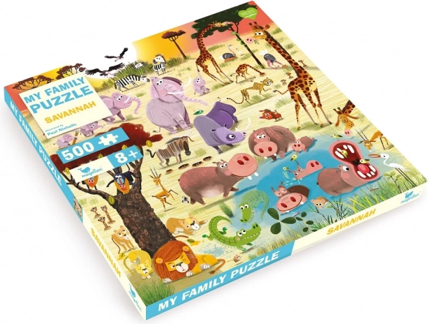 Puzzle familiaux Savane 500 pièces