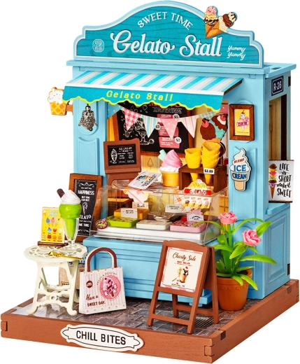 RoboTime Rolife DIY miniature de maisonnette – stand de glaces