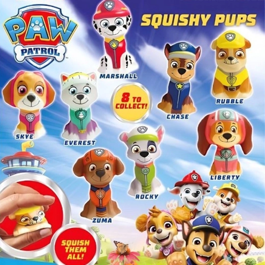 Pat' Patrouille squishy en capsule - 1 pièce