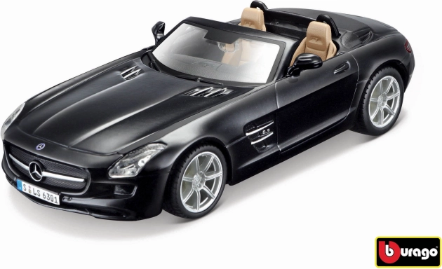 Bburago Mercedes-Benz SLS AMG Roadster 1:32 noir métallisé