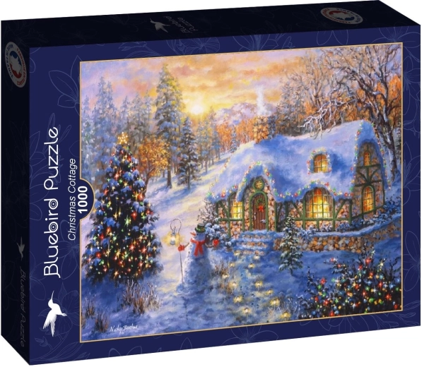 Puzzle Bluebird chaumière de Noël 1000 pièces