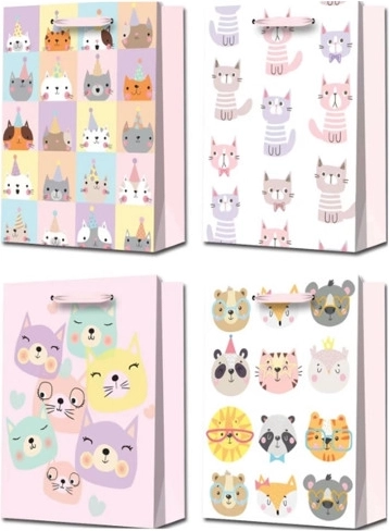 Sac cadeau motif animalier M