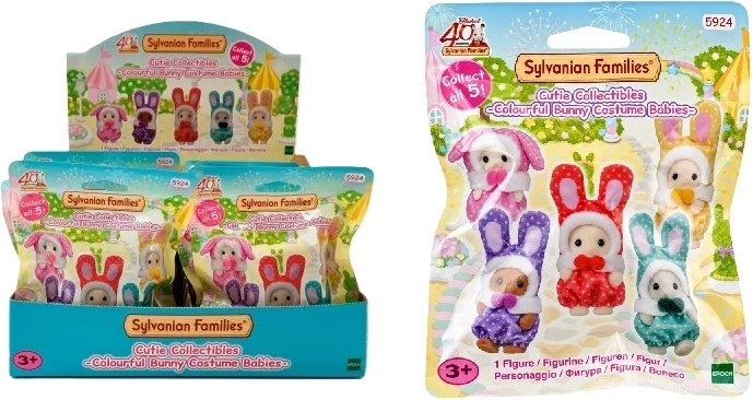 Sylvanian Families sachet de lapins en costumes colorés - 1 pièce