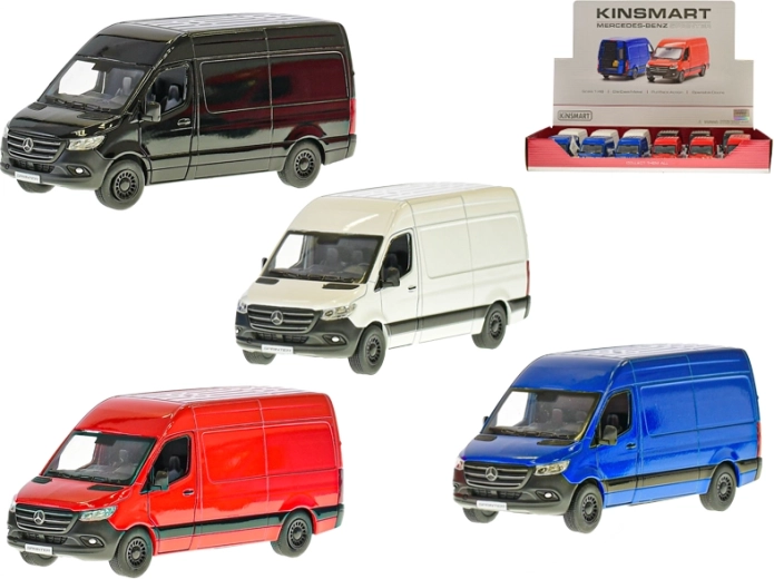 Kinsmart Mercedes‑Benz Sprinter modèle en métal 1:48 avec portes ouvrantes
