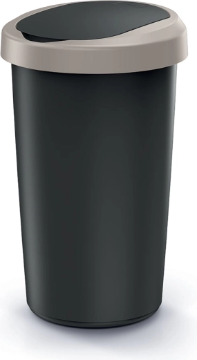 Poubelle à couvercle basculant 25 L en plastique recyclé
