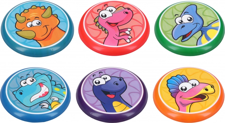 Disque de lancer avec motif dinosaure 16 cm